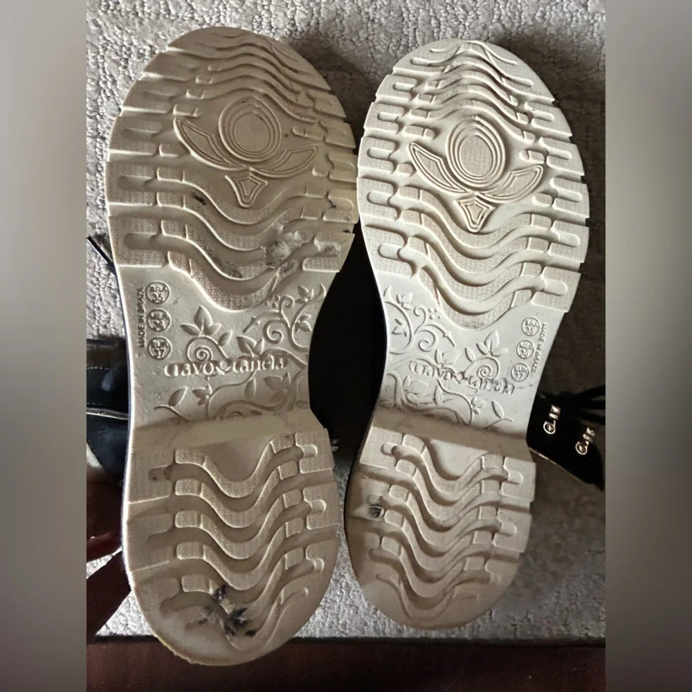 Cravo Canela black suede leather boots size 6.5 - Picture 7 of 9